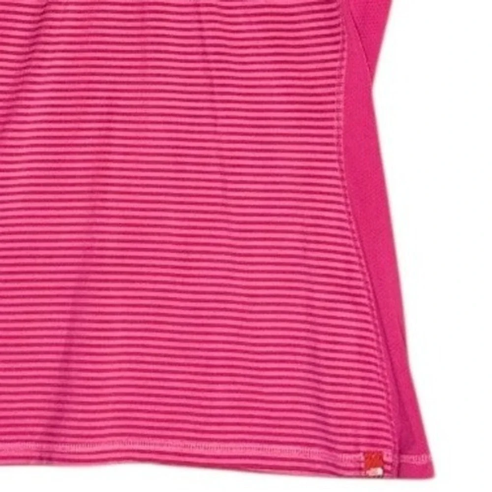 The North Face Womens VaporWick Shirt S Pink Striped Mesh Performance Activewear - Picture 4 of 7